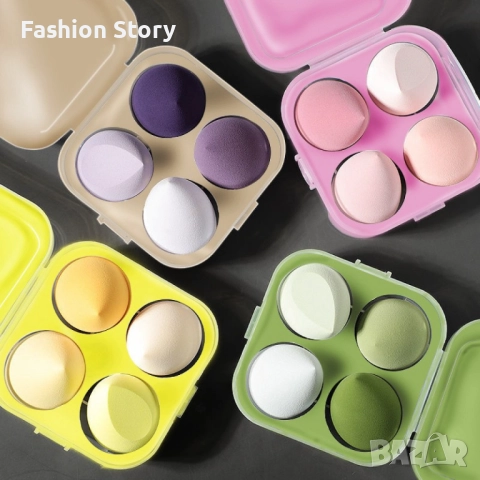 Комплект от 4 бр. тампони за нанасяне на грим по лицето HZS345