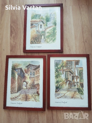 Картината репродукция СТАРИЯ ПЛОВДИВ, снимка 6 - Картини - 52435094