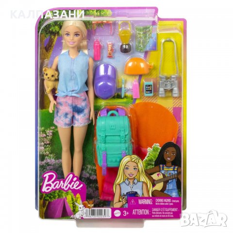 BARBIE ADVENTURES Кукла Малибу на къмпинг HDF73, снимка 1 - Кукли - 36822011