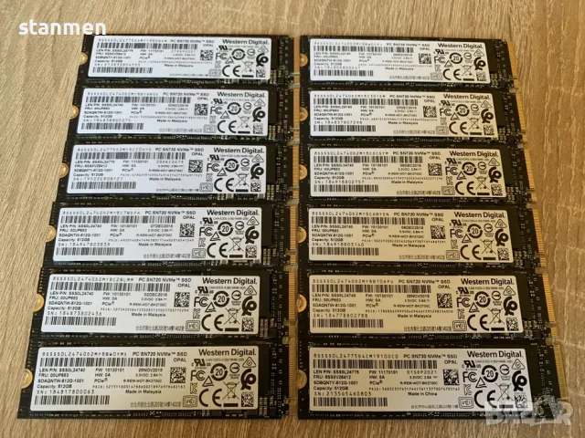 Продавам 512 GB NVMe PCIe SSD 2280  Western Digital