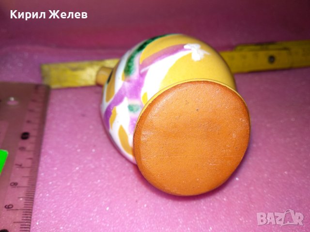 КЕРАМИЧНО БЪРДУЧЕ СВИРКА РЪЧНА МАЙСТОРСКА ИЗРАБОТКА ТРАДИЦИОНЕН ЕТНО СУВЕНИР ГЛЕДЖОСАНА ГЛИНА 42933, снимка 9 - Декорация за дома - 44297547