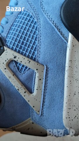 Нови Оригинални Обувки Nike Air Jordan 4 University Blue Размер 42.5 Кецове Сини Маратонки 27см uk8, снимка 8 - Кецове - 40430183