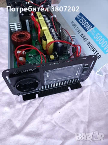 Инвертор чиста синусоида с LCD екран DC 12/24v към AC220v 50Hz 5000W, снимка 5 - Други - 51358704