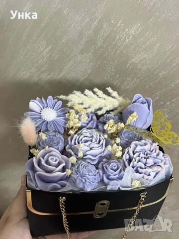 Кошничка с ароматизирани соеви цветя, снимка 2 - Други - 51345962