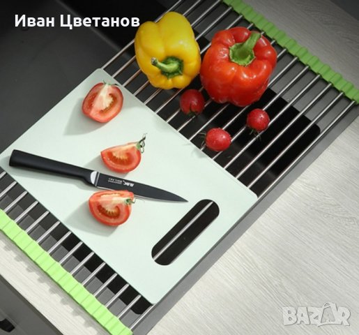 Сгъваема поставка за отцеждане от неръждаема стомана 