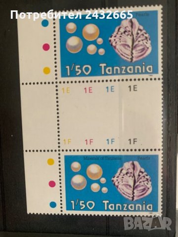 214. Танзания 1986 = “ Природа. Минерали”, **, MNH., снимка 1 - Филателия - 29563304