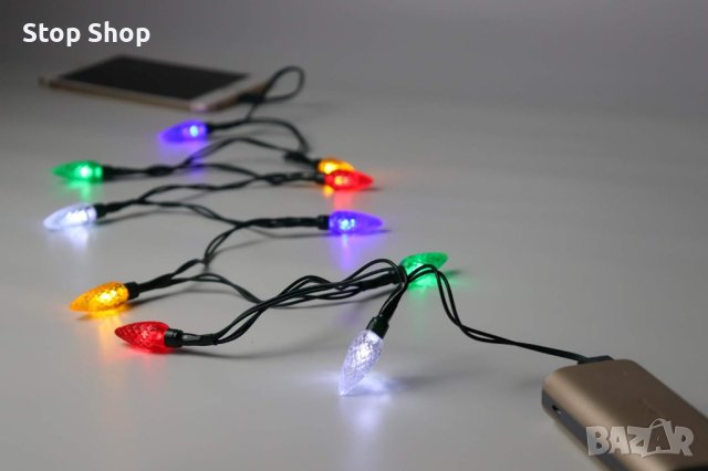 Кабел за Iphone led светещ коледни светлини , снимка 1 - USB кабели - 42290707