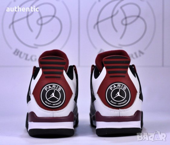 Nike Jordan Retro 4 PSG, Pure Money, Black Canvas, снимка 5 - Спортни обувки - 39215036