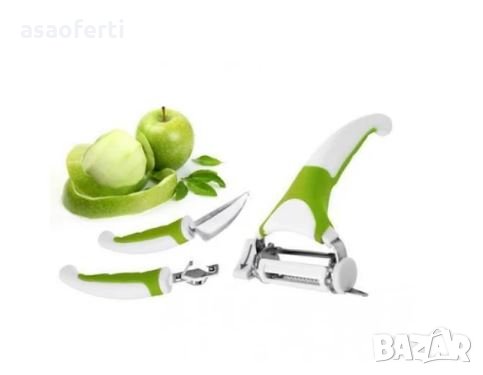 Комплект белачка за плодове и зеленчуци Triple Slicer , снимка 4 - Аксесоари за кухня - 31310415