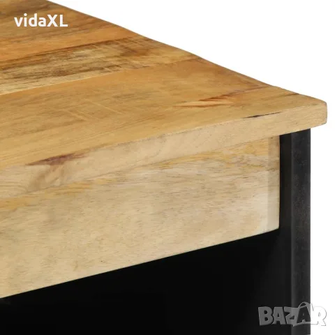 vidaXL Шкаф кафяв 60x33x75 cm Масивна дървесина Манго, снимка 5 - Шкафове - 56147541