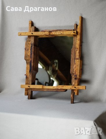 Дървена рамка с огледало, снимка 13 - Огледала - 36689967