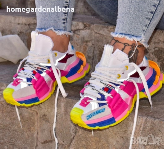 Dolce & Gabbana Space Sneakers – Дамски цветни сникърси | Размери 36–39