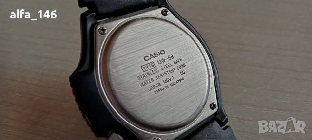 Мъжки часовник Casio MW-58 ILLUMINATOR, снимка 2 - Мъжки - 50447000