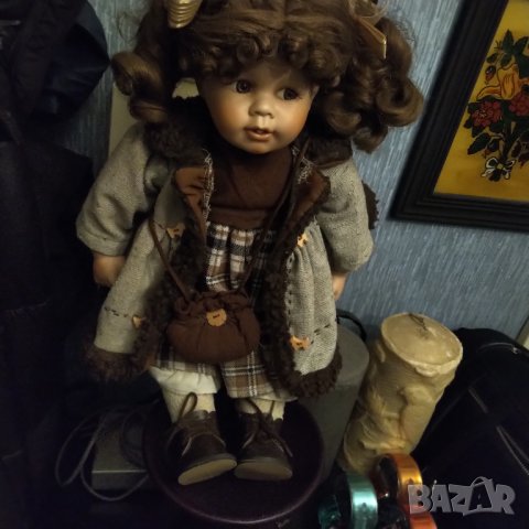 Порцеланова кукла ръчна изработка 70 год, снимка 4 - Колекции - 40512404