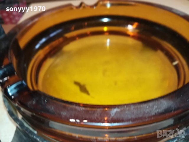 ПЕПЕЛНИК-МЕТАЛ И СТЪКЛО-ВНОС ГЕРМАНИЯ 2602240822, снимка 9 - Антикварни и старинни предмети - 44470860