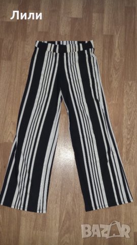 Дамски широки панталони с висока талия, снимка 1 - Панталони - 31398496