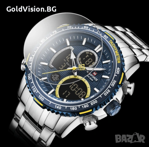 Мъжки часовник NAVIFORCE – SBE + ПОДАРЪК, снимка 5 - Мъжки - 53179211