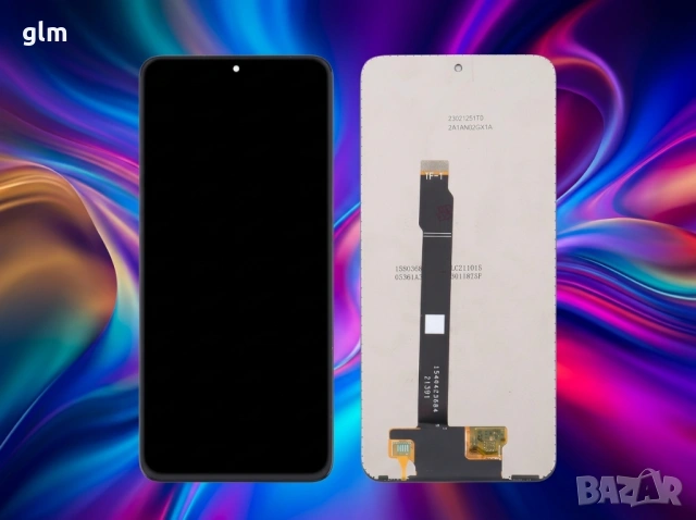 LCD Дисплей за Huawei Honor X8 4G + Тъчскрийн черен