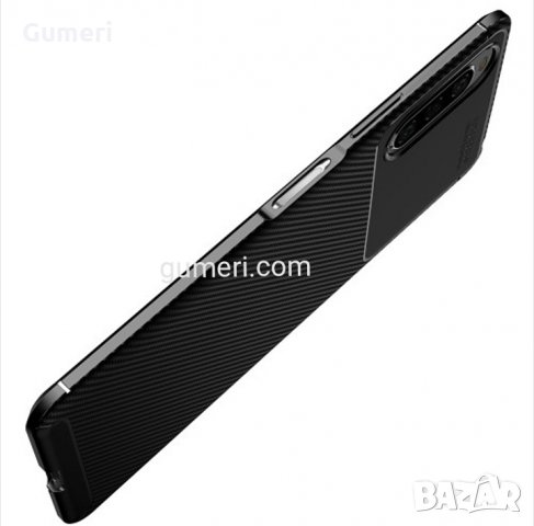  Sony Xperia 10 II Карбонов удароустойчив гръб , снимка 2 - Калъфи, кейсове - 30462510