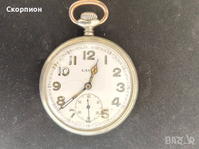 Швейцарски джобен часовник LANCO - 1925г. - Рядък - ПРОМОЦИЯ, снимка 2 - Джобни - 50419600