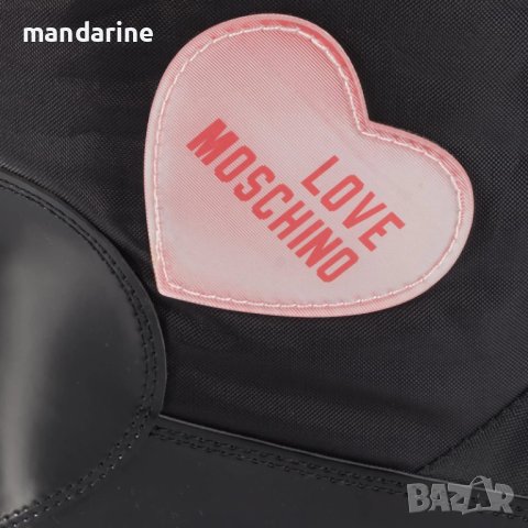 LOVE MOSCHINO № 35/36 🍊 Дамски кожени апрески "LOVE YOU" нови с етикети, снимка 4 - Дамски апрески - 42494103