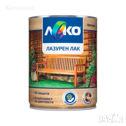 Безцветен лазурен лак Леко 650 мл.