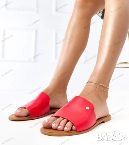 Дамски летни чехли с широка каишка Molara, 2цвята , снимка 7 - Сандали - 51161519