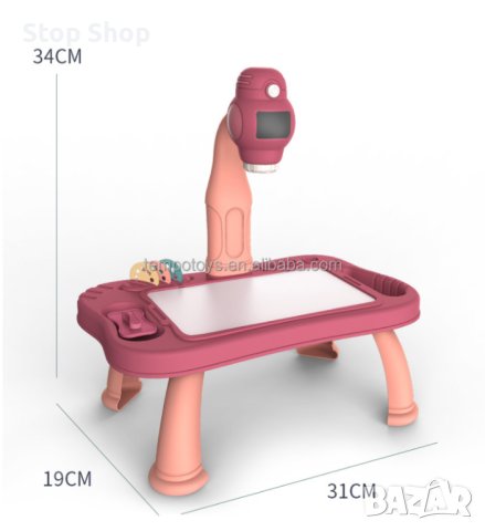 Прожекционна дъска за рисуване Маса Art Painting Board LED Projecting Обучаващи образователни играчк, снимка 3 - Образователни игри - 40766941