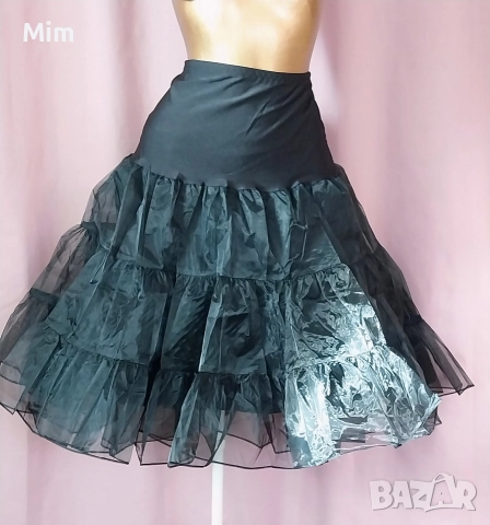  Резервирани 2XL Черна/Винтидж/ пола силно разкроена , снимка 4 - Поли - 52960554