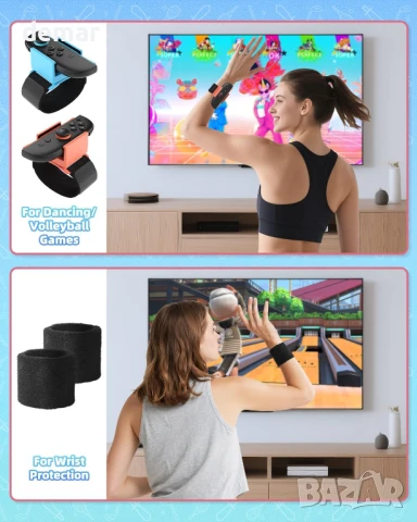 MENEEA Комплект спортни аксесоари за Nintendo Switch 2 2025/1/OLED с органайзер, снимка 7 - Аксесоари - 50766435