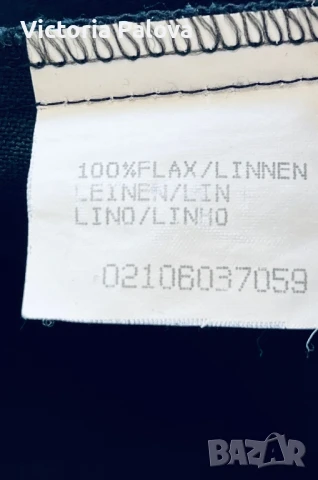 Модерна черна ленена рокля , снимка 9 - Рокли - 51139837