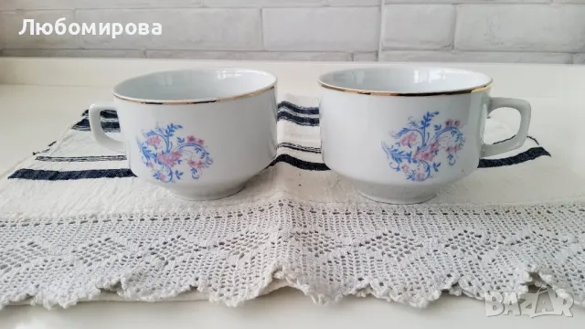 Български порцеланови чаши / завод "Китка"