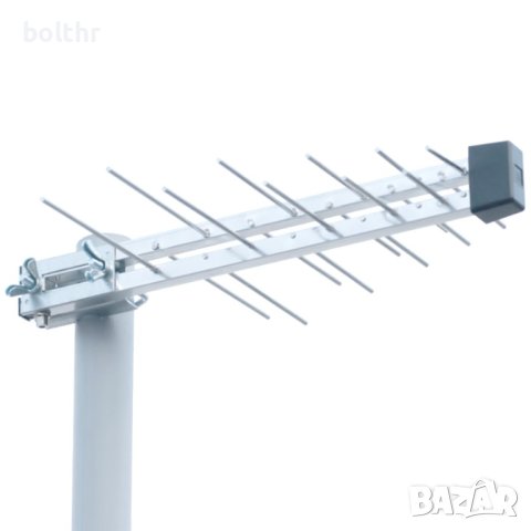 Външна ТВ антена за цифрова ефирна телевизия DVB-T/T2, 8dB, 8 метра кабел