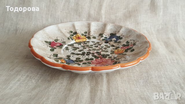 Старинна италианска фруктиера "DERUTA", снимка 2 - Антикварни и старинни предмети - 30161964