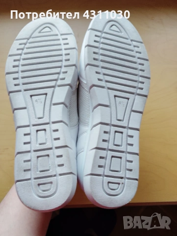 Бели обувки от естествена кожа и текстил 40 номер, снимка 10 - Дамски ежедневни обувки - 54223748
