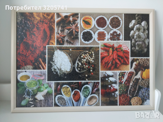 Наредени пъзели, залепени и рамкирани, с антирефлекторно матово стъкло – 3 броя, нови, снимка 2 - Картини - 44614545