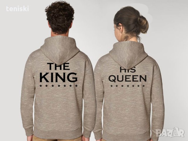 Промо цена Супер качествени Суичъри за семейства и влюбени двойки King Queen 6 модела, снимка 4 - Суичъри - 34566601