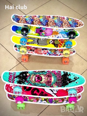 Скейтборд - пениборд с принт , снимка 9 - Скейтборд, ховърборд, уейвборд - 29499468