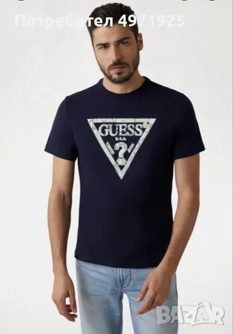 GUESS - мъжка тениска, снимка 4 - Тениски - 56493661