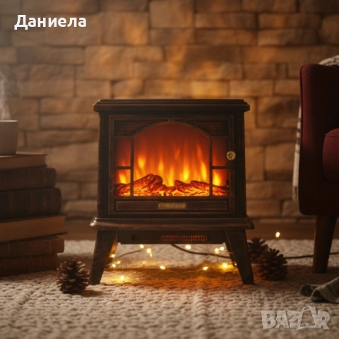 Ретро камина с ефект на пламък – уют и атмосфера навсякъде, снимка 2 - Други стоки за дома - 51924276