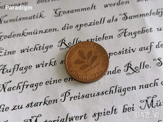 Монета - Германия - 2 пфенига | 1994г.; серия А, снимка 2 - Нумизматика и бонистика - 30376594