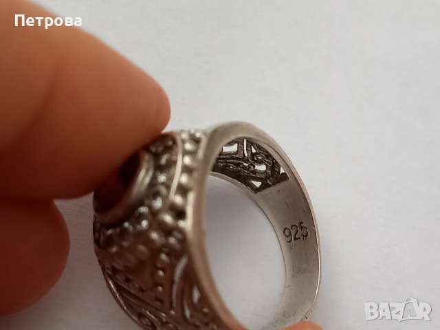 Четири броя мъжки сребърни пръстена, снимка 15 - Пръстени - 53887904