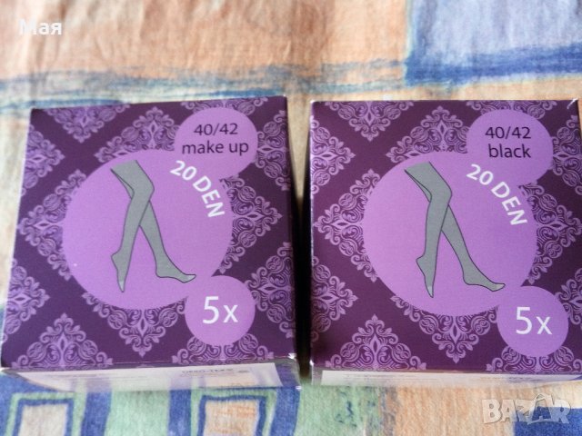 Дамски чорапогащници, 20 DEN, размер 40/42, 5 бр. в кутия, бежово или черно, Цена : 6 лв./кутия, снимка 2 - Дамски чорапи - 30051433