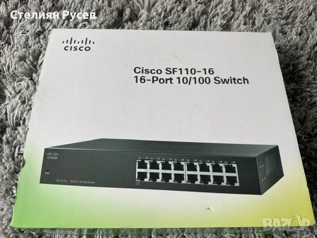 суич cisco sf110-16 16 port switch сплитер за интернет - цена 200лв или 102,26 евро - нов , не е изп
