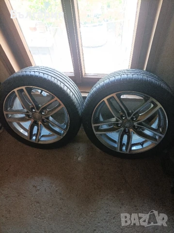 Продавам алуминиеви джанти с гуми за Audi 