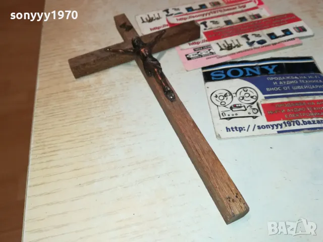 ХРИСТОС МЕД МЕСИНГ НА КРЪСТ 20Х10СМ 1112241013, снимка 8 - Антикварни и старинни предмети - 48303518