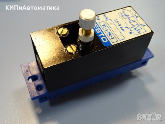 Пневматичен клапан Festo VZ-3-PK-3 5755 time delay valve, снимка 3 - Резервни части за машини - 38499885