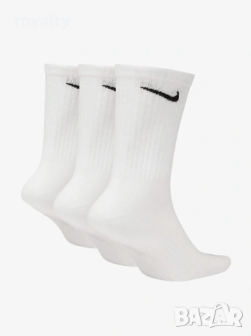 Оригинални Нови Чорапи Nike Cushioned Training Crew Socks (3 Чифта бели), снимка 3 - Други - 54045209