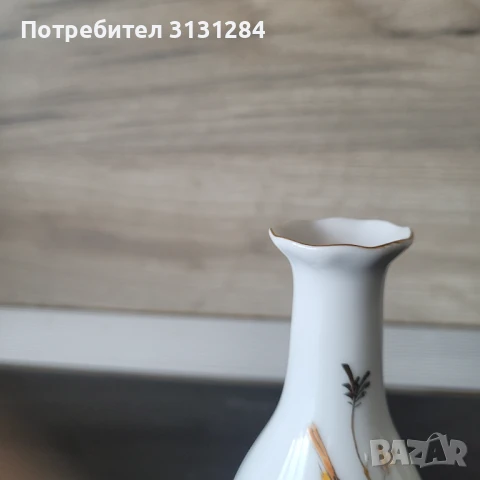 Ваза мини рьчно лисуване Китай 50-е, снимка 6 - Вази - 51021795