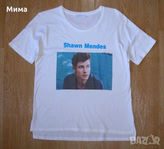 Бяла блуза Shawn Mendes, Шон Мендес, 12-14 г., 15 лв.